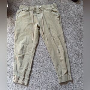 Levi’s brand tan cropped pants, size L